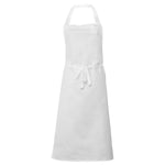 Pegasus 100% Polyester White Bib Aprons