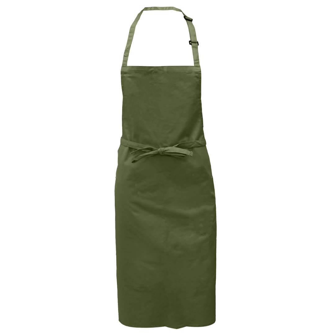 Pegasus Bib Aprons with Adjustable Halter - Olive Green