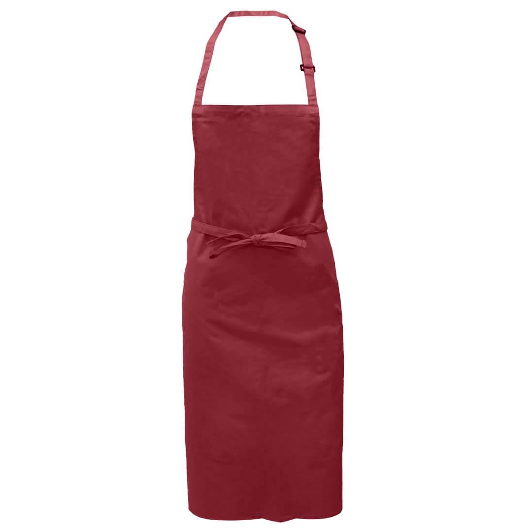 Pegasus Bib Aprons with Adjustable Halter - Burgundy