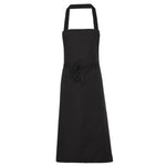 Pegasus 100% Polyester Black Bib Aprons