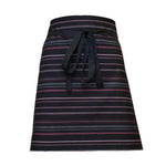 Pegasus Prestige Black and Red Stripe Waist Bar Aprons