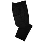 Pegasus Black baggy chef trousers full elasticated waist