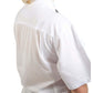 Pegasus White Pullover Short Sleeve Coolmax Chef Jackets with Half Mesh Back Model