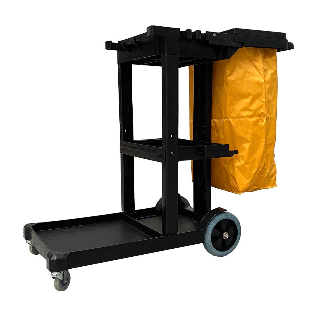 Pegasus Cleaning Plastic Janitor Cart with Bag and Cover - Pegasus Group UK