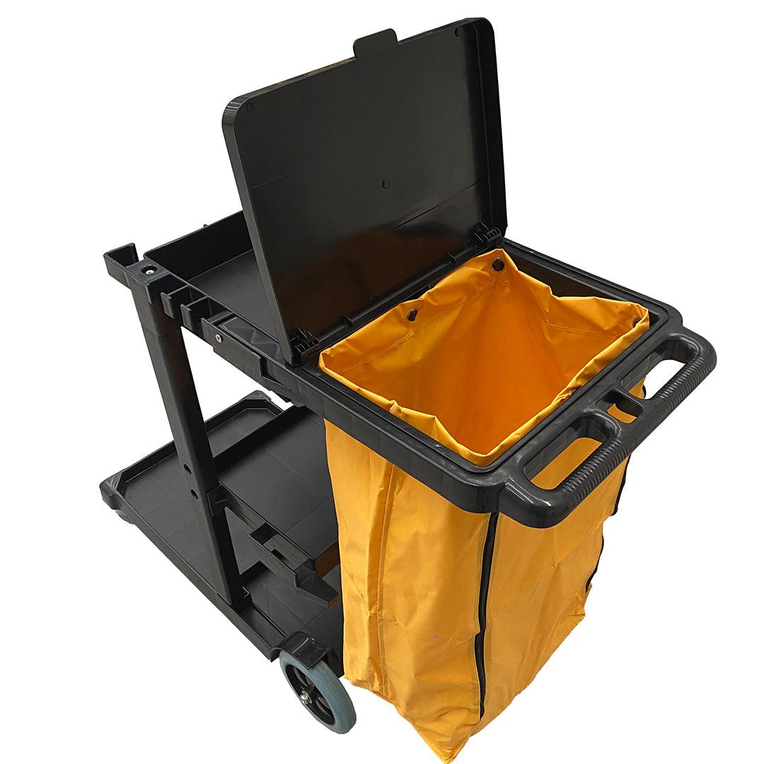 Pegasus Cleaning Plastic Janitor Cart with Bag and Cover - Pegasus Group UK