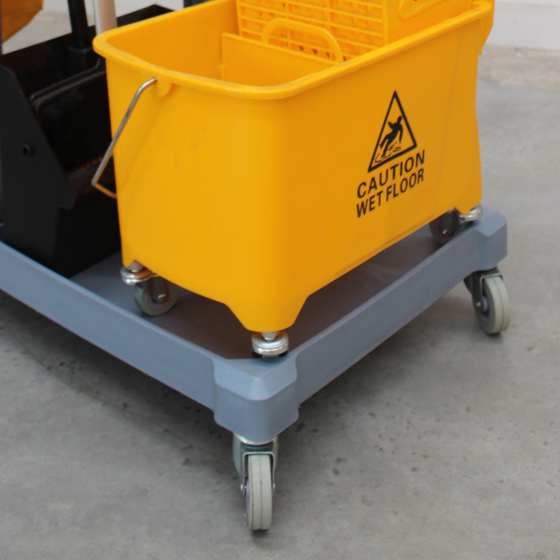 Pegasus Cleaning Plastic Janitor Cart with Bag and Cover - Pegasus Group UK