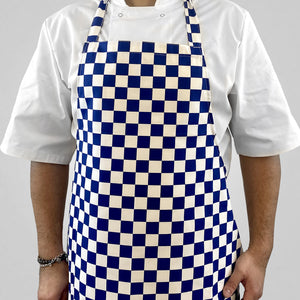 Pegasus Aprons Blue & White Checkerboard Bib Aprons