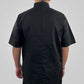 Pegasus Chefwear Black Short Sleeve Chef Jacket with Press Studs