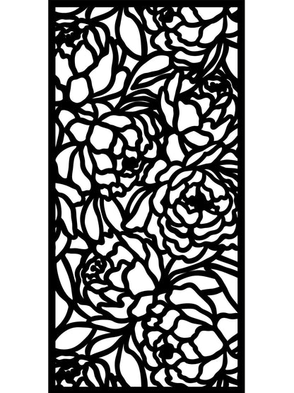 Pegasus Floral Large Screen Black -16MM