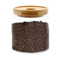 Cottage Bamboo Glass Jar - 10cm - Capacity of 500ml - Pegasus Group UK