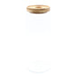 Cottage Bamboo Glass Jar - 25cm - Capacity of 1500ml - Pegasus Group UK
