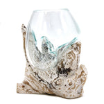 Molten Glass on Whitewash Wood - Medium Bowl - Pegasus Group UK