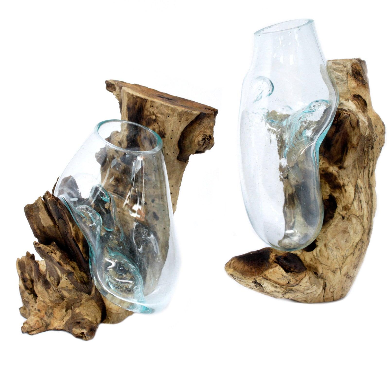 Molten Glass on Wood - Hanging Bowl - Pegasus Group UK