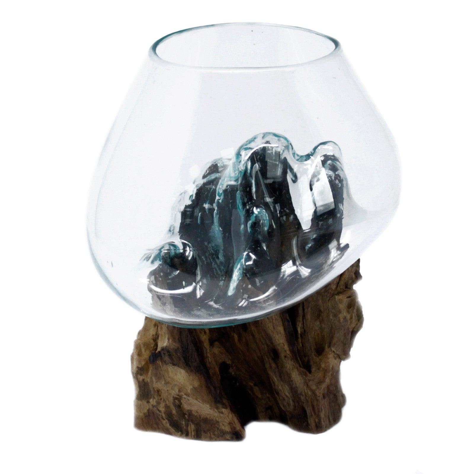 Molten Glass on Wood - Large Bowl - Pegasus Group UK