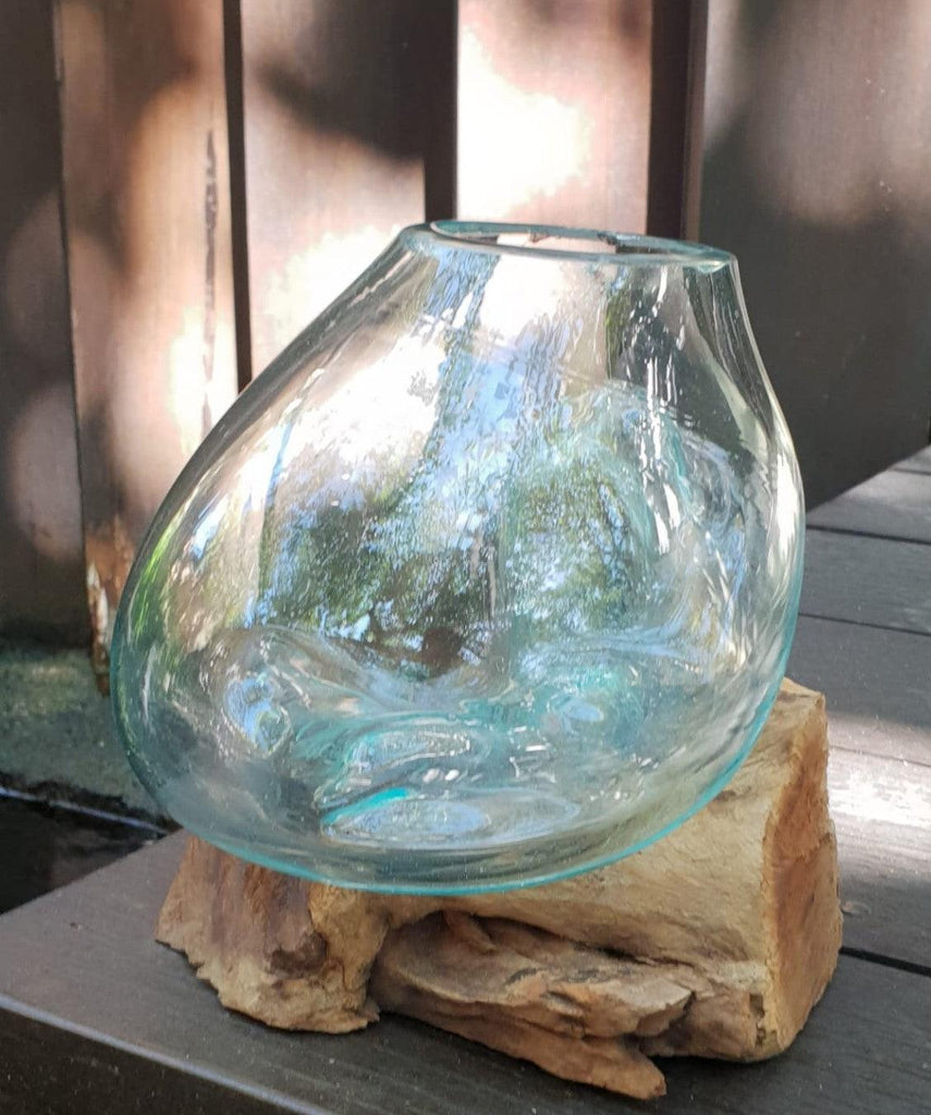 Molten Glass on Wood - Medium Bowl - Pegasus Group UK