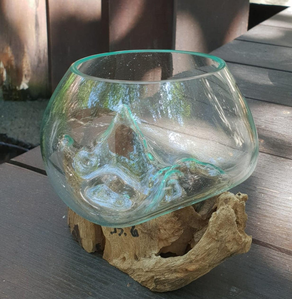 Molten Glass on Wood - Small Bowl - Pegasus Group UK