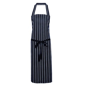 Pegasus 100% Cotton Navy and White Stripe Bib Butchers Aprons