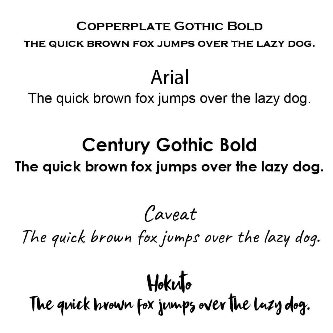 Embroidery Font Selection