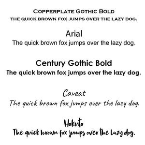 Embroidery Font Selection