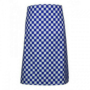Pegasus Blue and White Checkerboard Waist Aprons