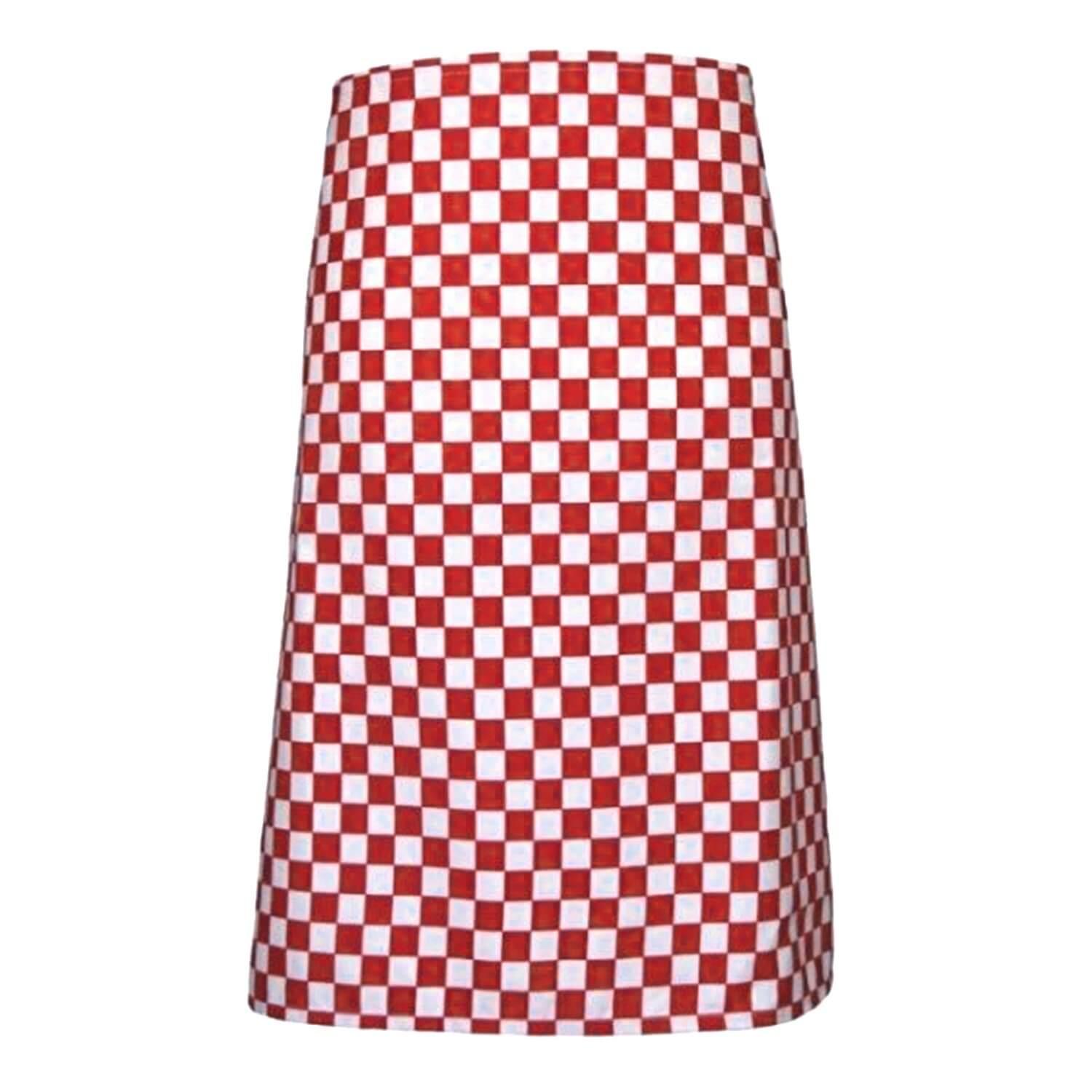 Pegasus Red and White Checkerboard Waist Aprons