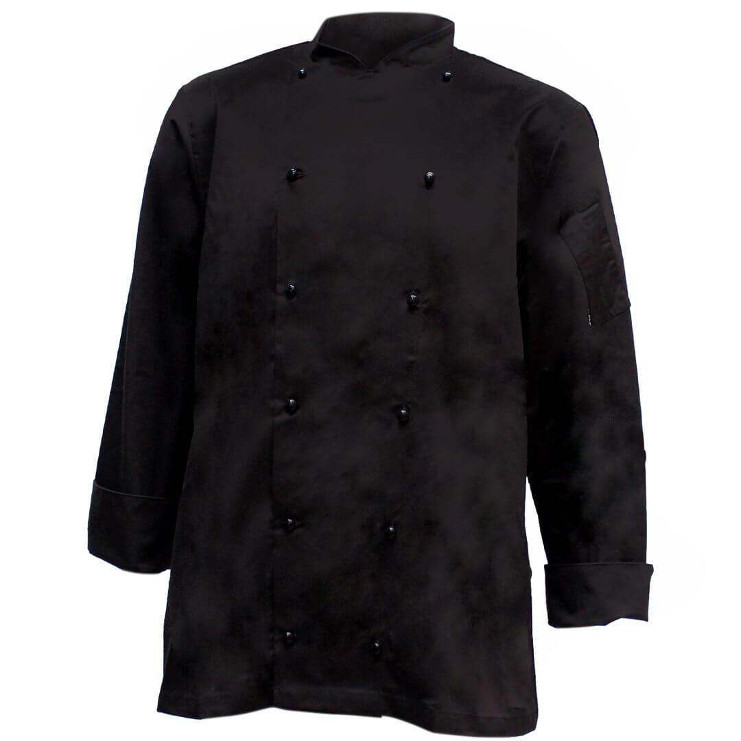 Pegasus Chefwear Black Chef Jacket Long Sleeve