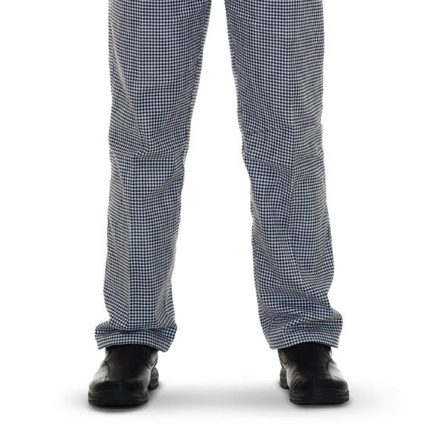 Pegasus Black/White  Gingham Chef Trousers