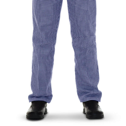 Pegasus Blue and White Gingham Chef Trousers