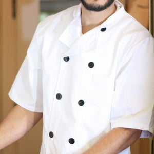 Pegasus Chefwear Classic White Short Sleeve Chef Jacket