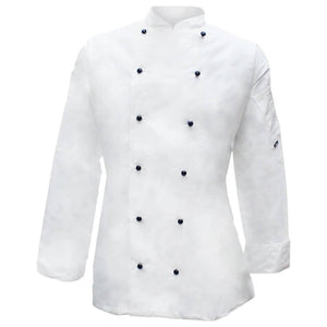 Pegasus Chefwear Executive Chef Jacket with Black Buttons Isolated