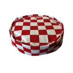 Pegasus Chefwear Red/white Checkerboard Skull Cap