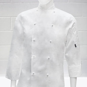 Pegasus Chefwear White Executive Chef Jacket Long Sleeve on Model