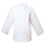 Pegasus Executive White Long Sleeve Chef Jackets with White Piping