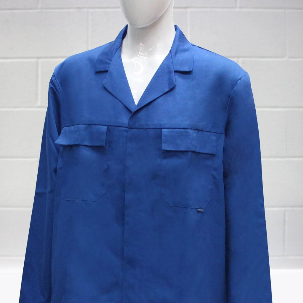 Pegasus Textiles Blue Porter's Jacket on Model