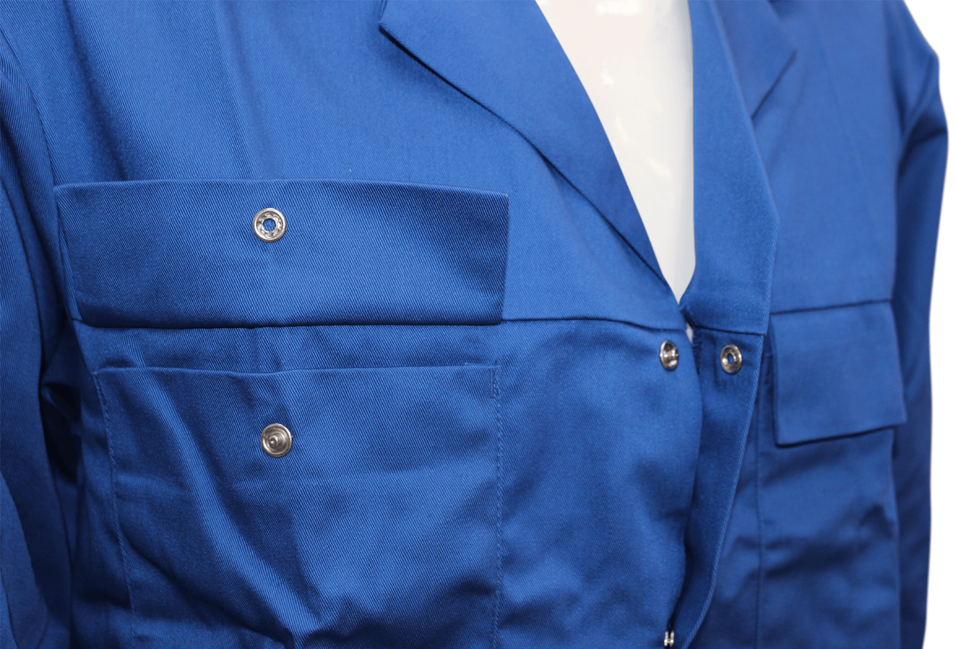 Pegasus Textiles Blue Porter's Jacket pocket close up