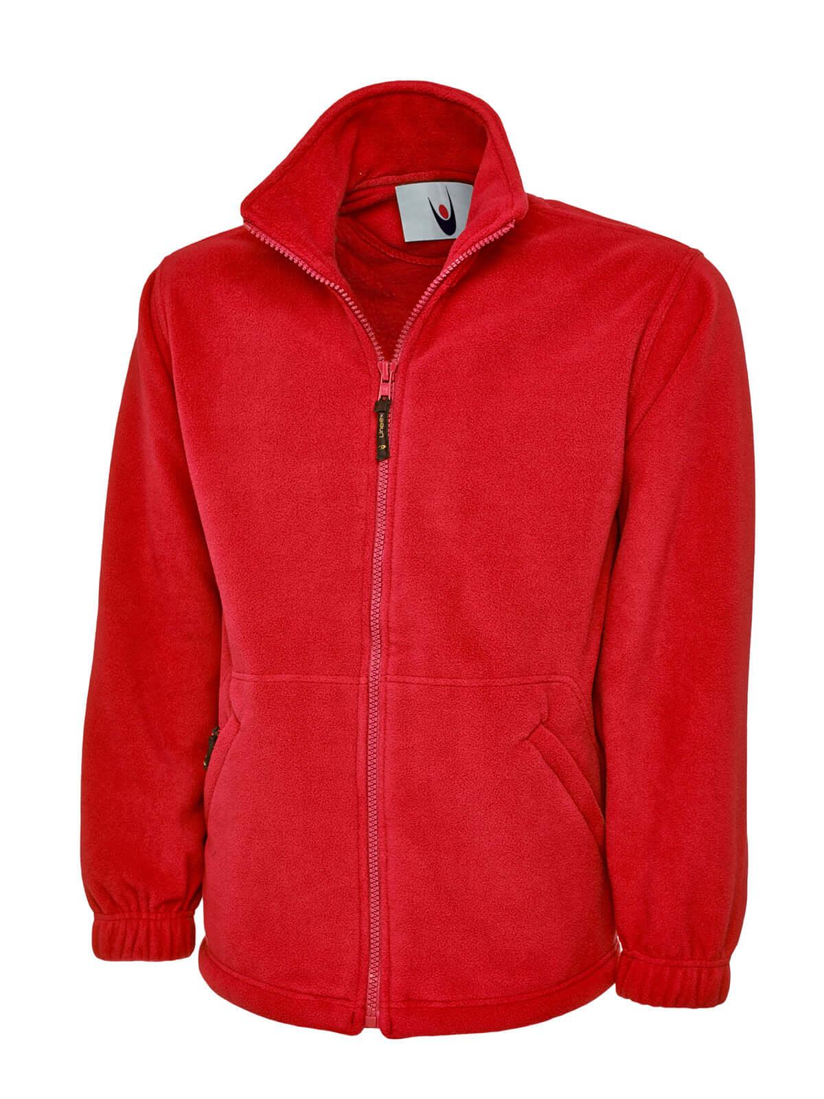 Pegasus Uniform Classic Full Zip Micro Fleece Jacket - Red