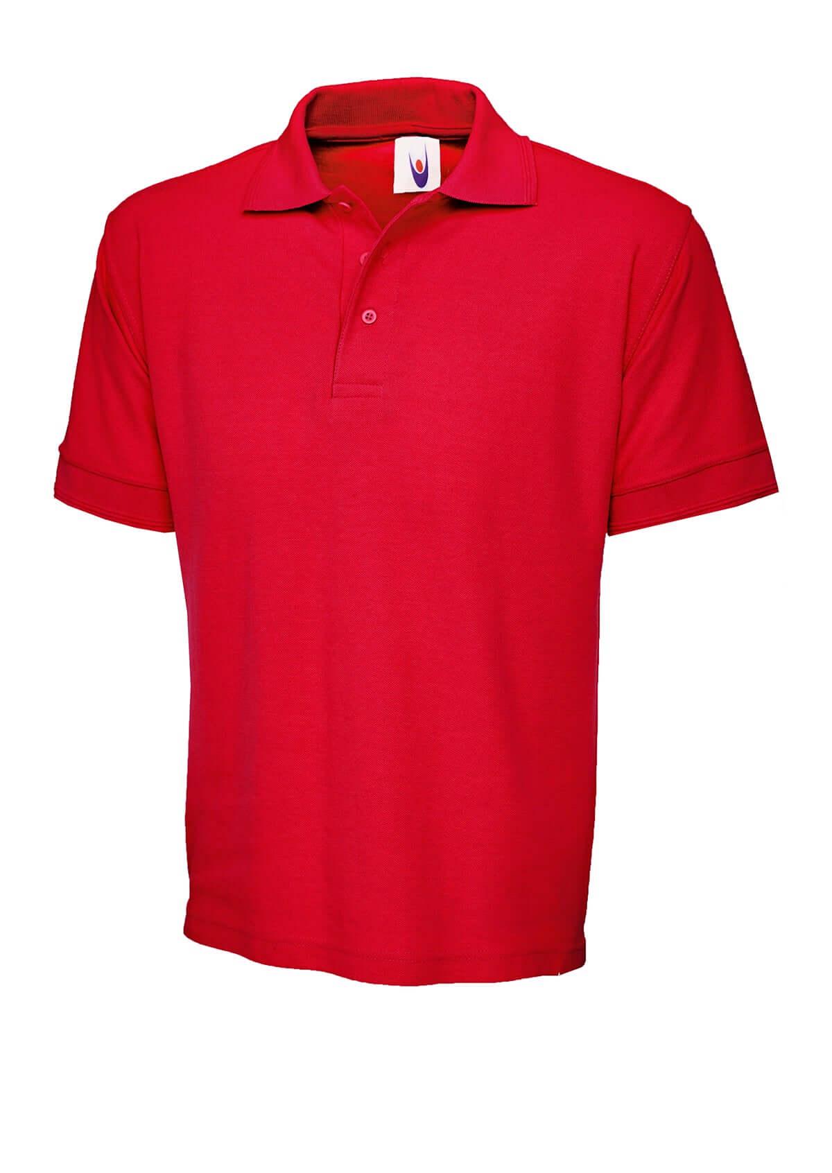 Pegasus Uniform Elite Unisex Cotton Polo Shirt - Red