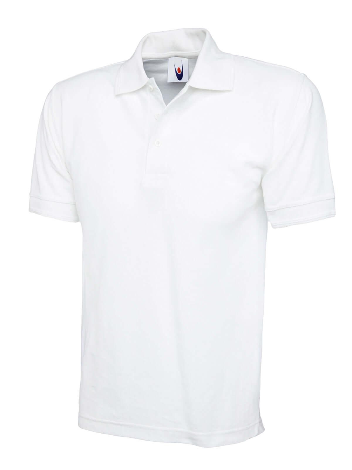Pegasus Uniform Elite Unisex Cotton Polo Shirt - White