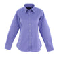 Pegasus Uniform Ladies Pinpoint Oxford Long Sleeve Shirt - Royal Blue