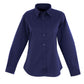Pegasus Uniform Ladies Pinpoint Oxford Long Sleeve Shirt - Navy Blue