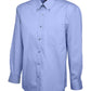 Pegasus Uniform Mens Pinpoint Oxford Long Sleeve Shirt - Royal Blue