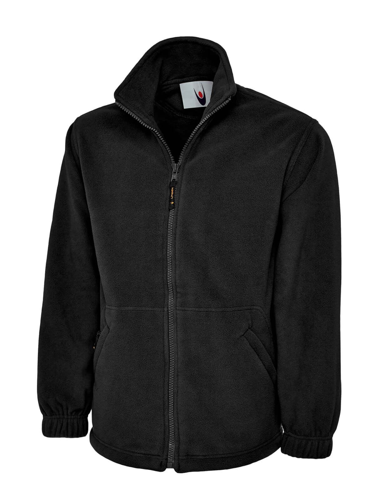 Pegasus Uniform Premium Full Zip Micro Fleece Jacket - Black